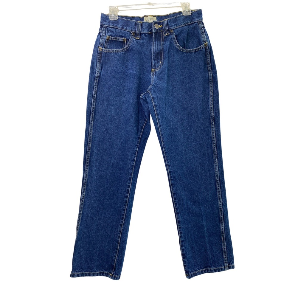 RedHead Jeans Mens 29x29 Straight Leg Dark Wash Denim 100% Cotton Workwear